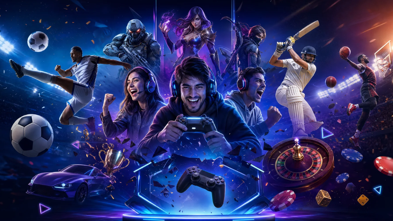 Broad online gaming editorial illustration